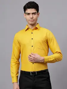 TrendiVastra Men India Slim Spread Collar Solid Cotton Slim Fit Formal Shirt