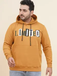 John Pride Men Typography Printed Hooded Plus Size Sweatshirt