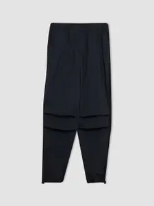 DeFacto Boys Solid Mid-Rise Pleated Chinos Trousers