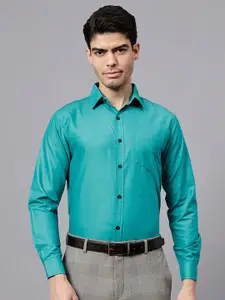 TrendiVastra Men India Slim Spread Collar Solid Cotton Slim Fit Formal Shirt