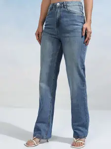 Tokyo Talkies Women Mid-Rise Straight Fit Stretchable Jeans