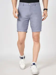 BYFORD by Pantaloons Men Solid Cotton Mid-Rise Slim Fit Shorts