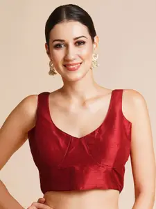 RATAN V Neck Sleeveless Saree Blouse