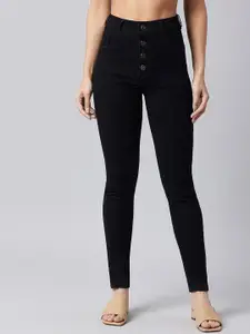 BAESD Women Skinny Fit High Rise Clean Look Stretchable Denim Jeans