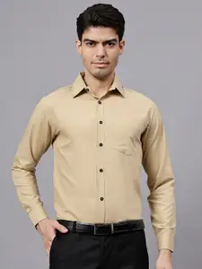 TrendiVastra Men India Slim Spread Collar Solid Cotton Slim Fit Formal Shirt