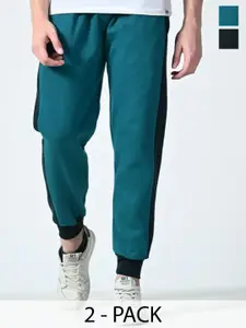 BAESD Men Pack Of 2 Relaxed Fit Mid-Rise Joggers