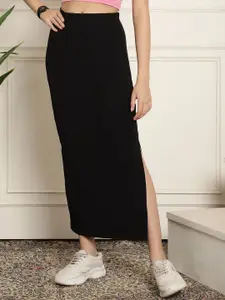 NEUDIS Women High Waist Pencil Maxi Skirt
