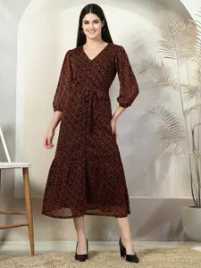 plusS Floral Print Maxi Dress