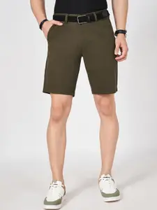 BYFORD by Pantaloons Men Solid Above Knee Slim Fit Shorts
