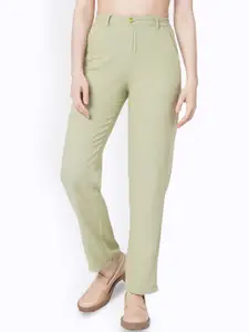 Kraus Jeans Women Straight Fit High-Rise Light Fade Jeans