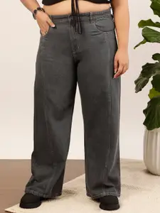 CURVY STREET Women Jean Wide Leg Jeans