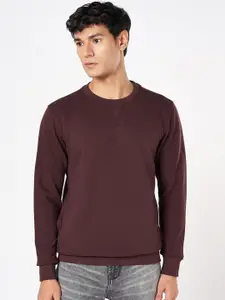 SF JEANS by Pantaloons Men Solid Round Neck Sweatshirt