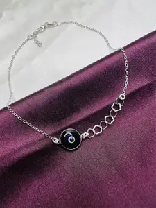 Arte Jewels 92.5 Sterling Silver Single Anklet