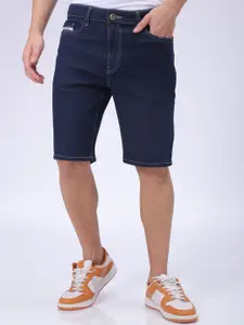 The Indian Garage Co Men Slim Fit Denim Shorts