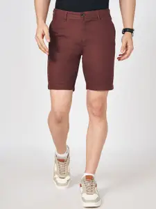 BYFORD by Pantaloons Men Solid Slim Fit Cotton Shorts