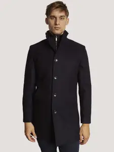 Bruun & Stengade Men Stand Collar Overcoat