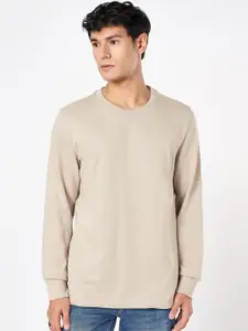 SF JEANS by Pantaloons Men Solid Round Neck Sweatshirt