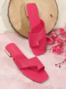 DressBerry Women Textured One Toe Flats