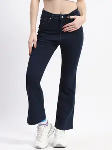 Madame Women Bootcut Cotton Mid-Rise Jeans