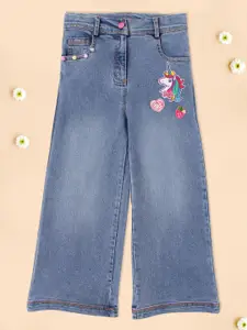 CUTECUMBER Girls Relaxed Fit Clean Look Stretchable Jeans