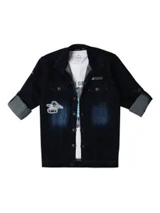 CAVIO Boys Lightweight Denim Jacket & T-Shirt