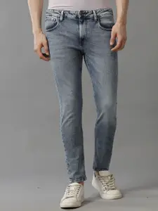 Voi Jeans Men Skinny Fit Low Distress Light Fade Stretchable Jeans