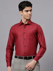 TrendiVastra Men India Slim Spread Collar Solid Cotton Slim Fit Formal Shirt