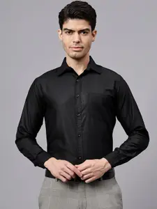 TrendiVastra Men India Slim Spread Collar Solid Cotton Slim Fit Formal Shirt