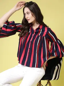 BEING NAUGHTY Women Edgy Striped Casual Shirt