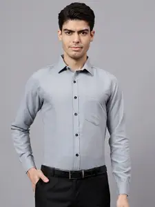 TrendiVastra Men India Slim Spread Collar Solid Cotton Slim Fit Formal Shirt