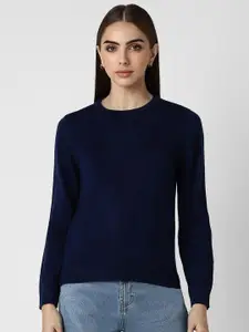Van Heusen Woman Round Neck Long Sleeves Pullover Sweaters
