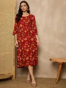 BAESD Floral Print Maternity A-Line Dress