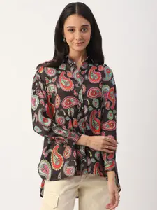 VASTRADO Women Classic Cutaway Collar Abstract Printed Oversized Casual Shirt