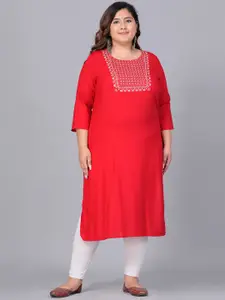 Sztori Women Yoke Design Thread Work Kurta