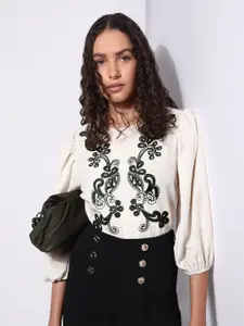 Vero Moda Women Solid Round Neck Top