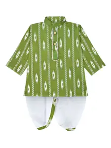 BAESD Boys Ethnic Motifs Printed Regular Kurta with Dhoti Pants