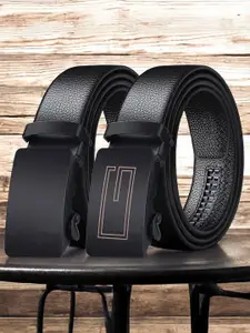 The Roadster Lifestyle Co Men Set Of 2 Textured Belts