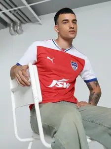 Puma Men BFC Away Replica dryCELL Colourblocked Slim-Fit Tshirt