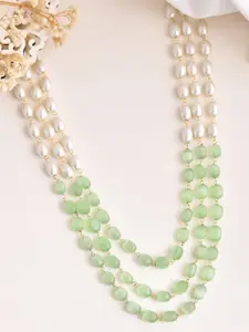 Silvermerc Designs Silver-Plated Pearls Layered Necklace