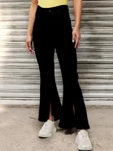 Miss Chase Women Wide Leg High-Rise Stretchable Jeans