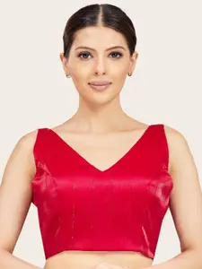 Studio Shringaar Women Sequence Embroidered Padded Saree Blouse