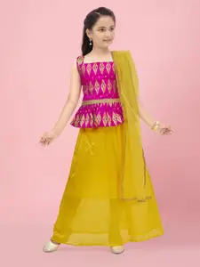 BAESD Girls Ready to Wear Lehenga & Blouse With Dupatta