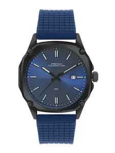 French Connection Men Dial & Textured Straps Analogue Watch FCH01UB