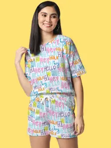 Wear Your Opinion Women T-Shirt With Short Co-Ords Sets