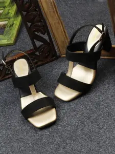 DressBerry PU Block Sandals