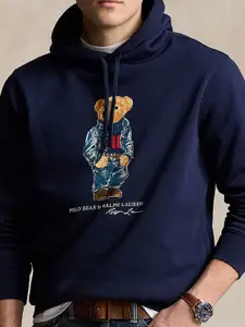 Polo Ralph Lauren Men Graphic Printed Pullover Hooded Sweatshirt
