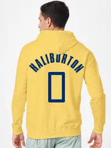 Crazymonk Men Typography Printed Hood Cotton Pullover Sweatshirt