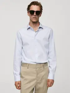 MANGO MAN Striped Semiformal Shirt