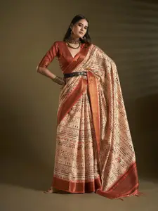 elora Ethnic Motifs Silk Designer Saree