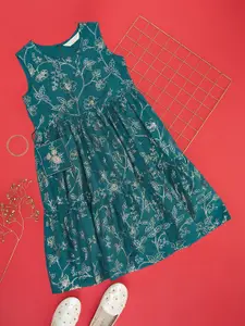 AKKRITI BY PANTALOONS Floral Print Fit - Flare  Dress